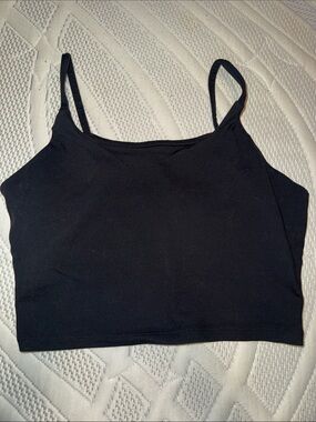 Paragon Fitwear Black Seamless Crop Cami Sports Bra